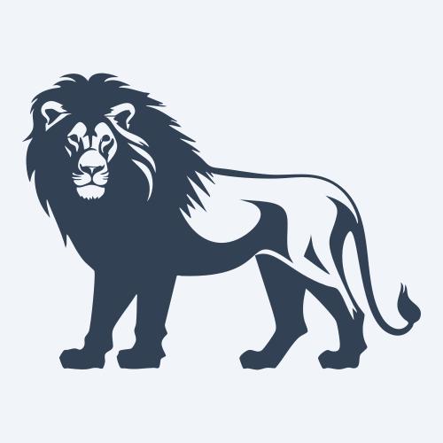 a lion vector