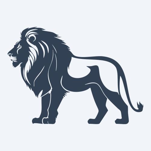 a lion vector