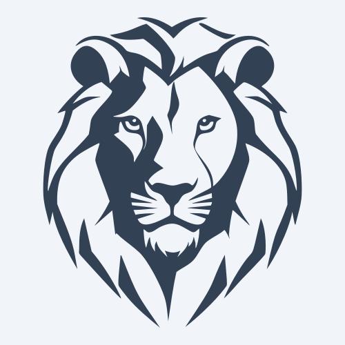 a lion vector