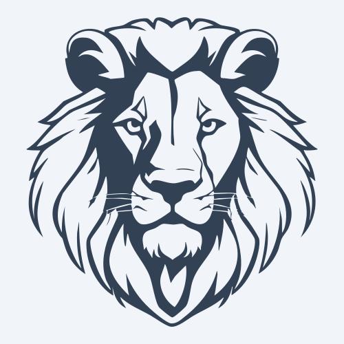 a lion vector