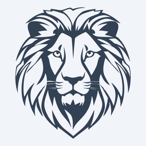 a lion vector
