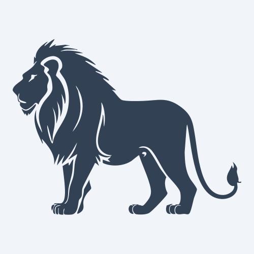 a lion vector