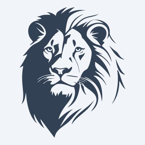 a lion vector