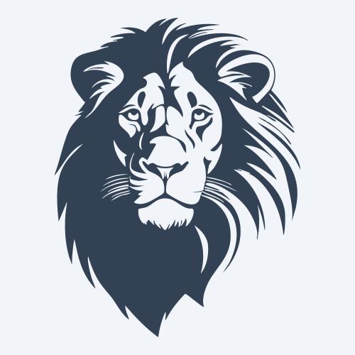 a lion vector