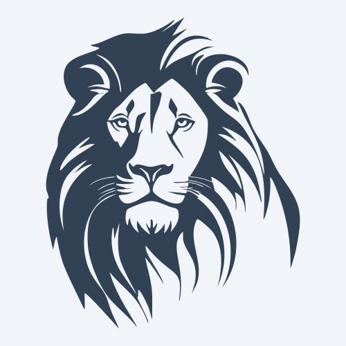 a lion vector