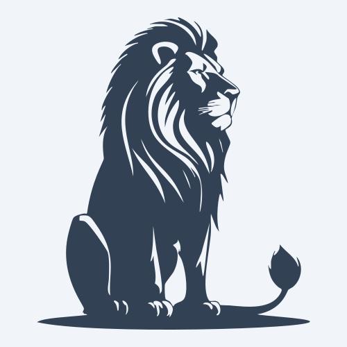a lion vector