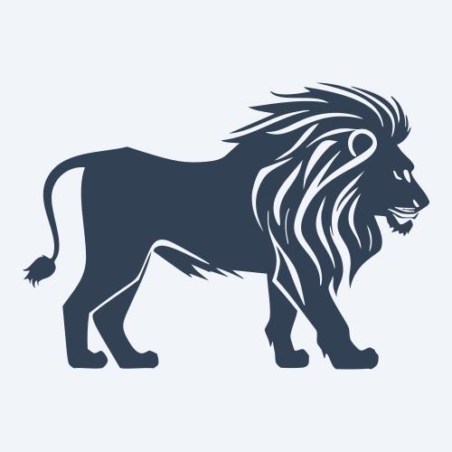 a lion vector