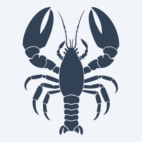 a lobster graphic
