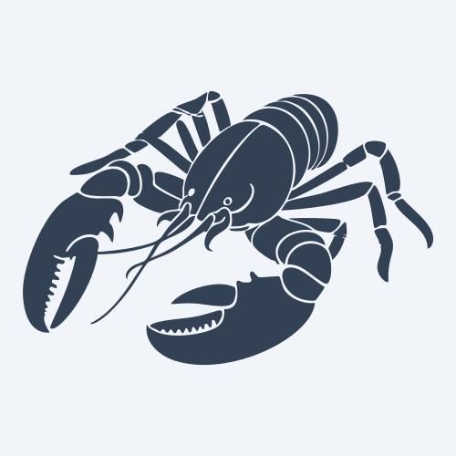 a lobster graphic