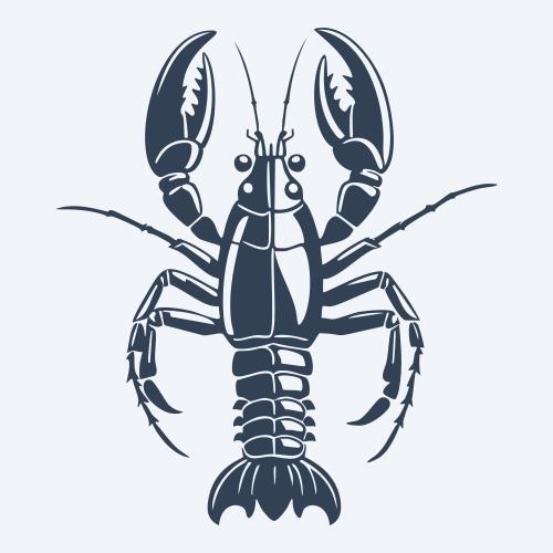 a lobster graphic