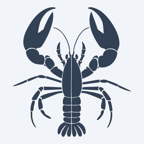 a lobster graphic