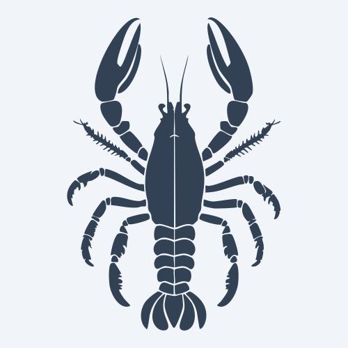 a lobster graphic
