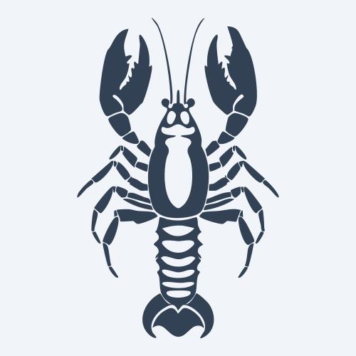 a lobster graphic