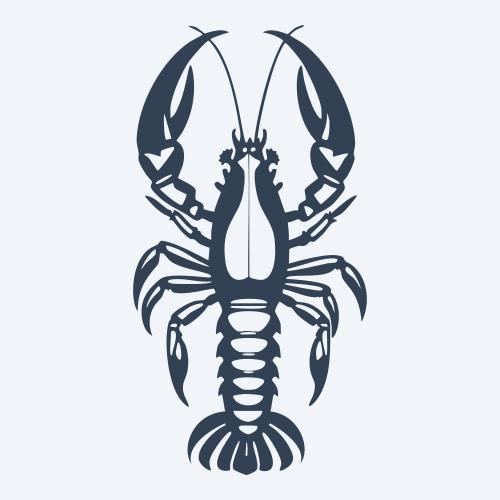a lobster graphic