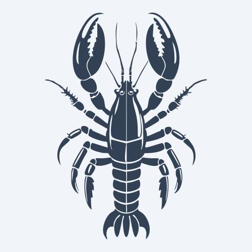 a lobster graphic