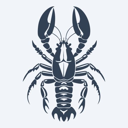 a lobster graphic