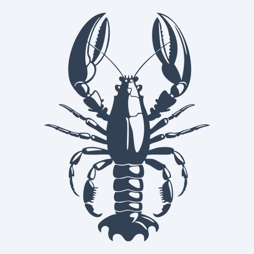 a lobster graphic