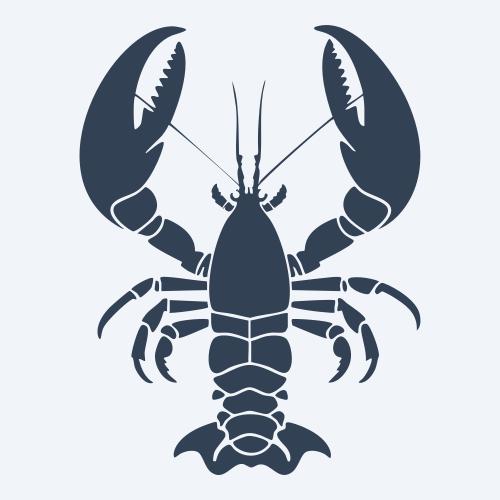a lobster graphic