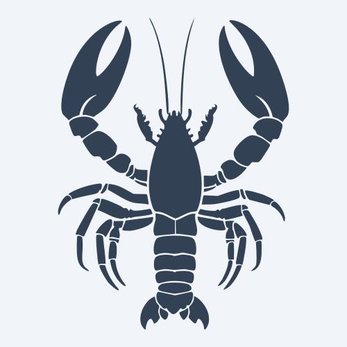 a lobster graphic