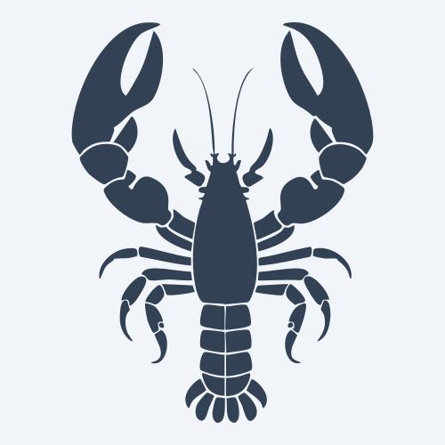 a lobster graphic