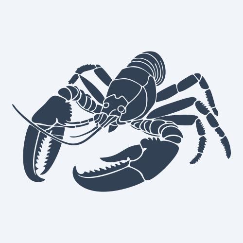 a lobster graphic