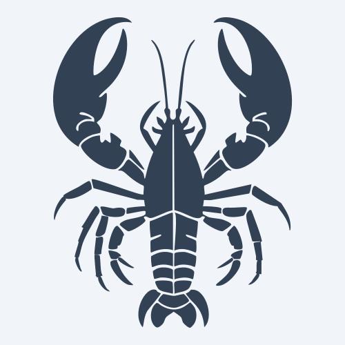 a lobster graphic