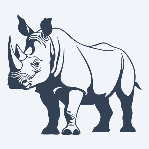 a rhino svg
