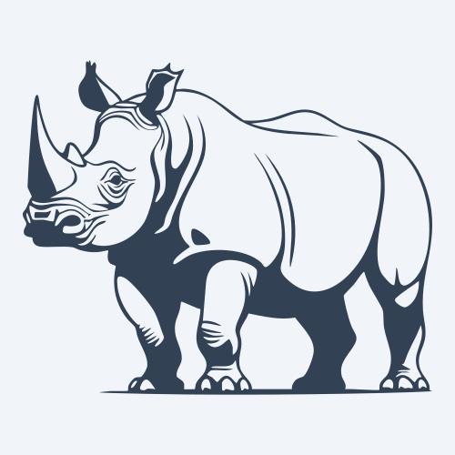 a rhino svg