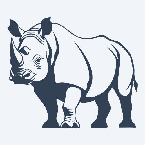 a rhino svg