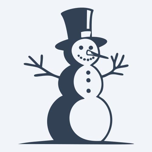 a snowman graphic