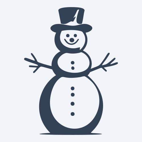 a snowman graphic