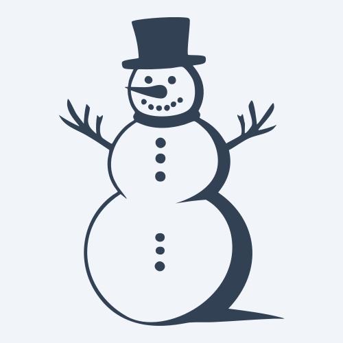 a snowman graphic