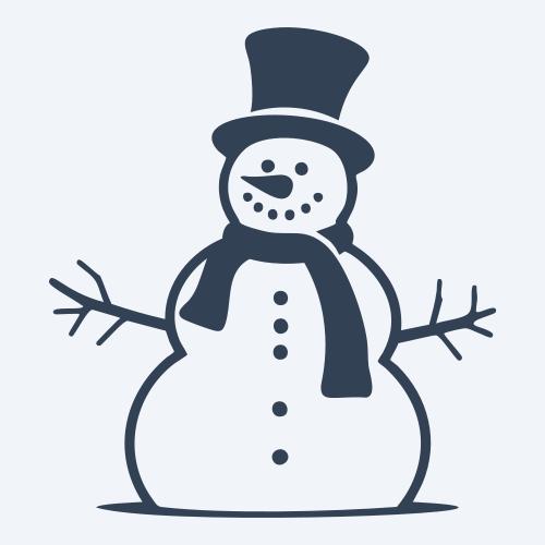 a snowman graphic