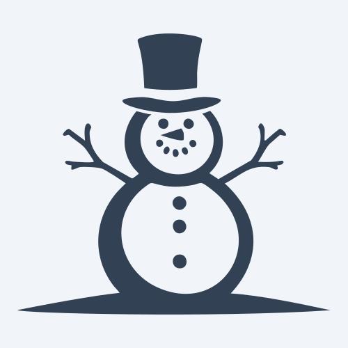 a snowman graphic