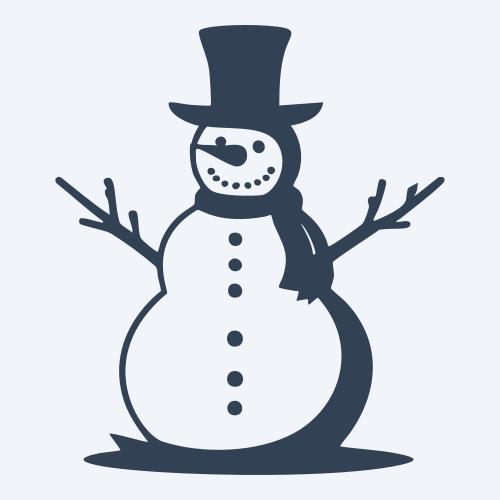 a snowman graphic