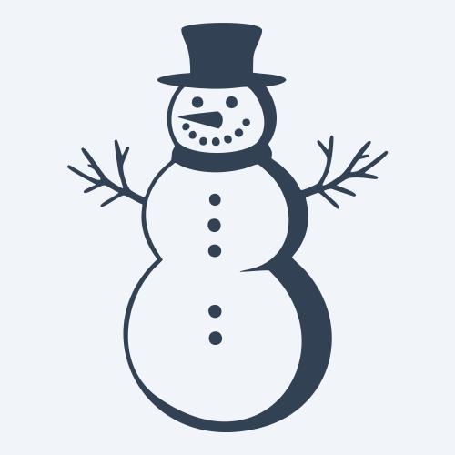 a snowman graphic