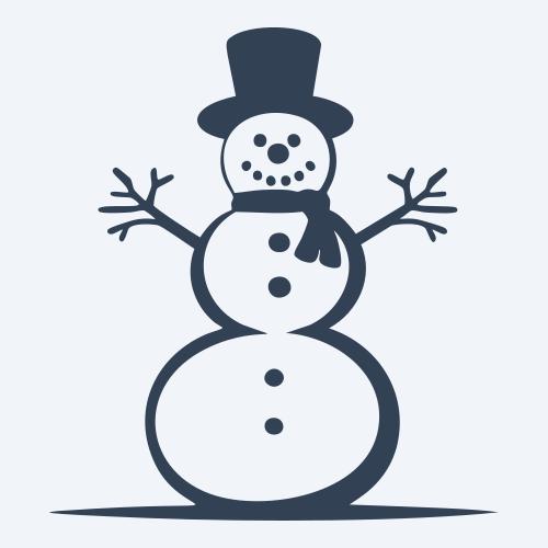 a snowman graphic