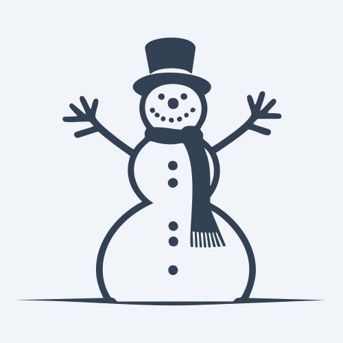 a snowman graphic