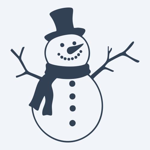 a snowman graphic