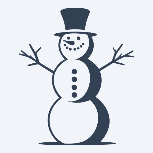 a snowman graphic