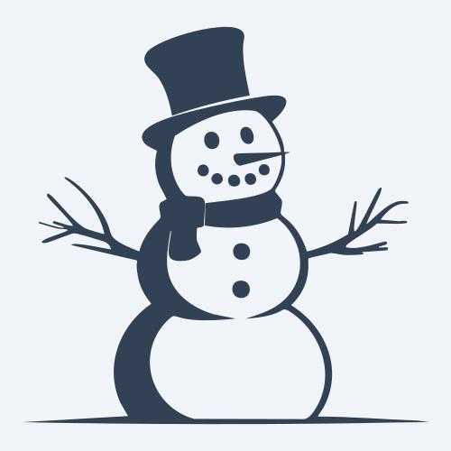 a snowman graphic