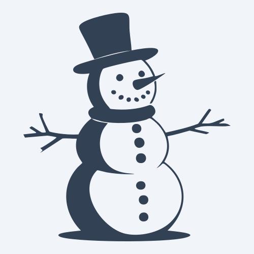 a snowman graphic