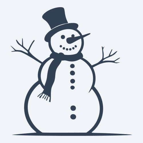 a snowman graphic