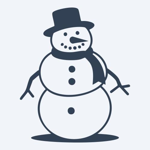 a snowman graphic